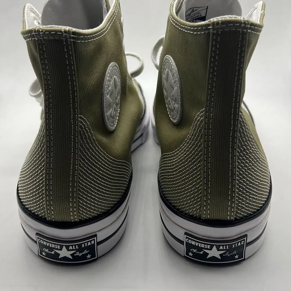 Converse Chuck 70 Multi-Stitch Hi Shoes‎ A07435C Mossy Sloth Green NWB Men 11.5 - Picture 8 of 10